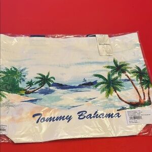 Tommy Bahama Beach Tote with Palm Tree Design (new in original packaging)